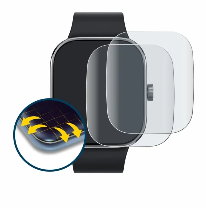 Imagen del dispositivo Xiaomi Redmi Watch 4 con una amplia variedad de protectores de pantalla.