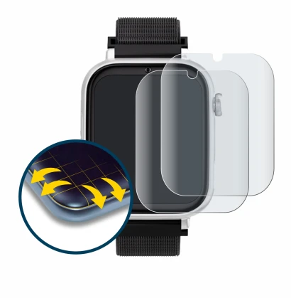 Imagen del dispositivo SaveFamily SaveWatch Plus con una amplia variedad de protectores de pantalla.