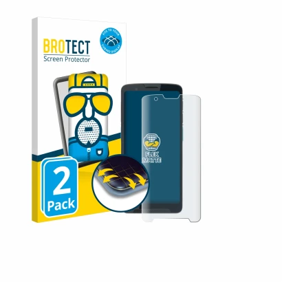 Parte frontal de un envase de producto con el logotipo de la marca BROTECT. Al lado se muestra el dispositivo Unitech EA660 co