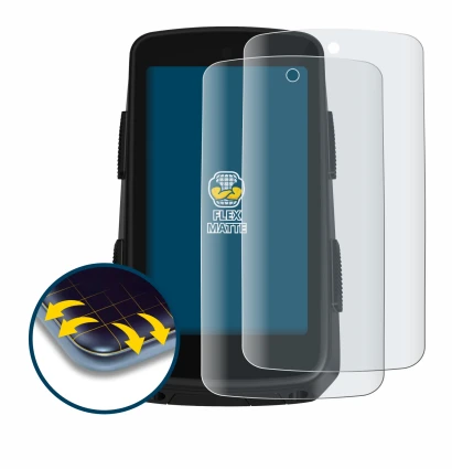 Imagen del dispositivo Hammerhead Karoo 3 con una amplia variedad de protectores de pantalla.