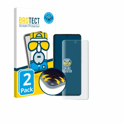 Parte frontal de un envase de producto con el logotipo de la marca BROTECT. Al lado se muestra el dispositivo OnePlus Nord 4 c