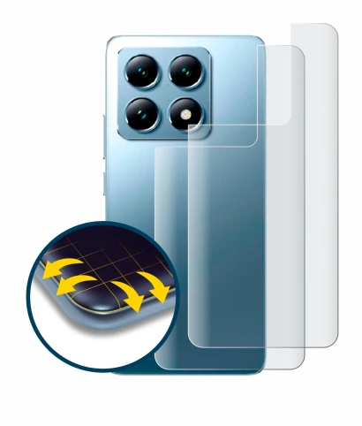 Imagen del dispositivo Xiaomi 14T Pro (Trasero) con una amplia variedad de protectores de pantalla.