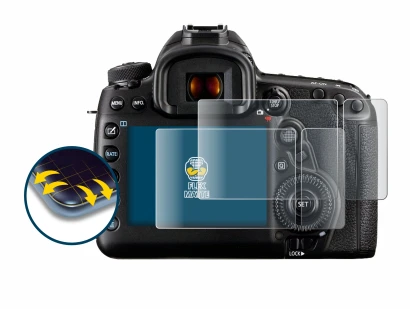 Imagen del dispositivo Canon EOS 5D Mark IV (Pantalla + pantalla de hombro) con una amplia variedad de protectores de pantalla