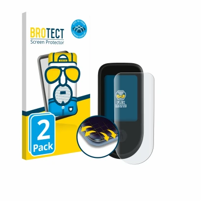 Parte frontal de un envase de producto con el logotipo de la marca BROTECT. Al lado se muestra el dispositivo Segway Ninebot M