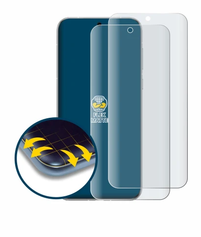 Imagen del dispositivo Huawei Pura 80 Ultra con una amplia variedad de protectores de pantalla.