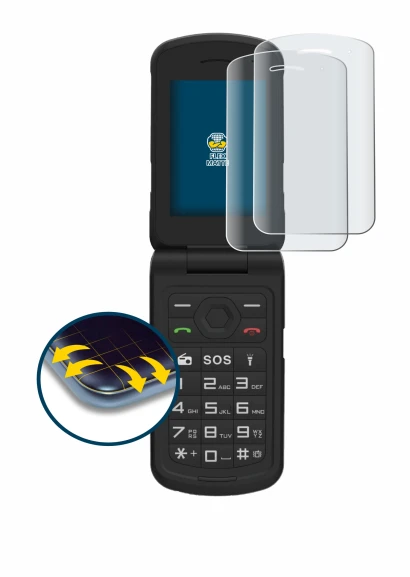 Imagen del dispositivo AGM M10 con una amplia variedad de protectores de pantalla.