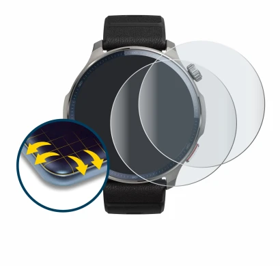 Imagen del dispositivo Huami Amazfit Balance 2 con una amplia variedad de protectores de pantalla.