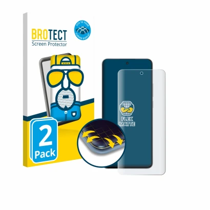 Parte frontal de un envase de producto con el logotipo de la marca BROTECT. Al lado se muestra el dispositivo OnePlus Nord CE 