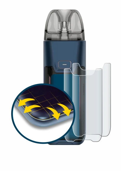 Imagen del dispositivo Vaporesso Luxe XR Max 2 con una amplia variedad de protectores de pantalla.