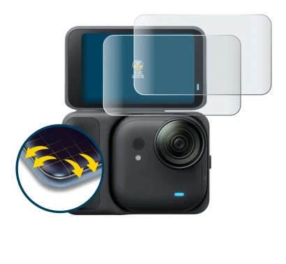 Imagen del dispositivo Insta360 Go Ultra con una amplia variedad de protectores de pantalla.