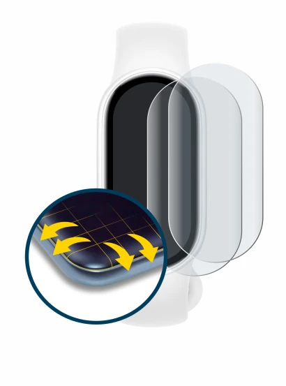 Imagen del dispositivo Xiaomi Smart Band 10 Ceramic Edition con una amplia variedad de protectores de pantalla.