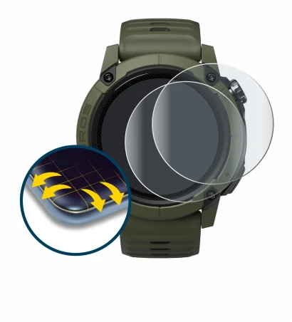 Imagen del dispositivo Coros NOMAD con una amplia variedad de protectores de pantalla.