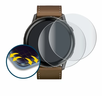 Imagen del dispositivo Garmin Venu 4 (45 mm) con una amplia variedad de protectores de pantalla.