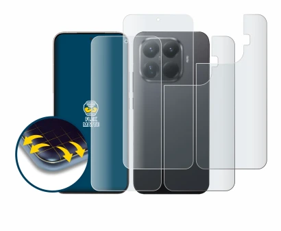 Imagen del dispositivo Xiaomi 15T Pro (Frontal+Trasero) con una amplia variedad de protectores de pantalla.