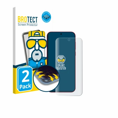 Parte frontal de un envase de producto con el logotipo de la marca BROTECT. Al lado se muestra el dispositivo Oppo Find X9 Pro