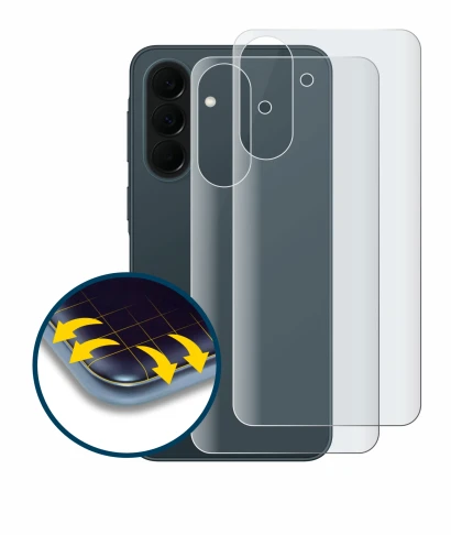 Imagen del dispositivo Samsung Galaxy A37 5G (Trasero) con una amplia variedad de protectores de pantalla.