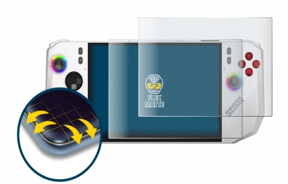 Imagen del dispositivo MSI Claw A8 BZ2EM con una amplia variedad de protectores de pantalla.