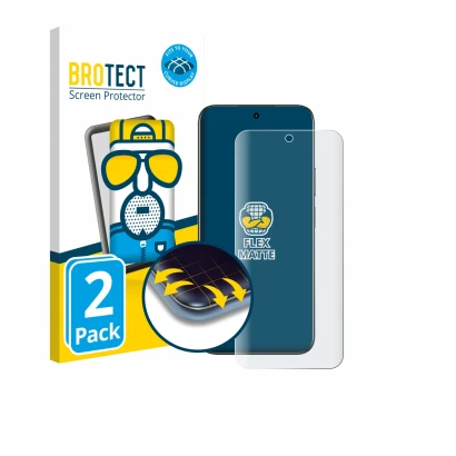 Parte frontal de un envase de producto con el logotipo de la marca BROTECT. Al lado se muestra el dispositivo realme C85 4G co