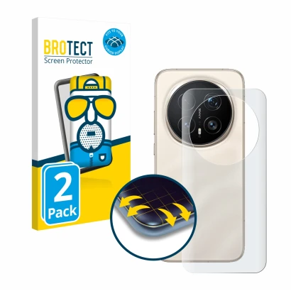 Parte frontal de un envase de producto con el logotipo de la marca BROTECT. Al lado se muestra el dispositivo Honor Magic 8 Pr