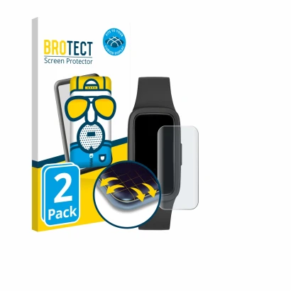 Parte frontal de un envase de producto con el logotipo de la marca BROTECT. Al lado se muestra el dispositivo Biggerfive Vigor