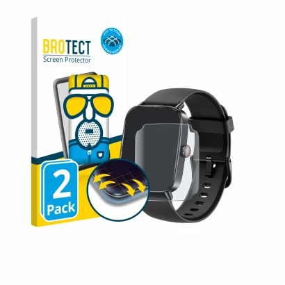 Parte frontal de un envase de producto con el logotipo de la marca BROTECT. Al lado se muestra el dispositivo Gydom IDW28 1.85