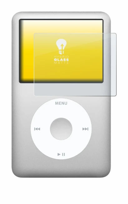 Imagen del dispositivo Apple iPod classic 160 GB (7a Gen.) con una amplia variedad de protectores de pantalla.