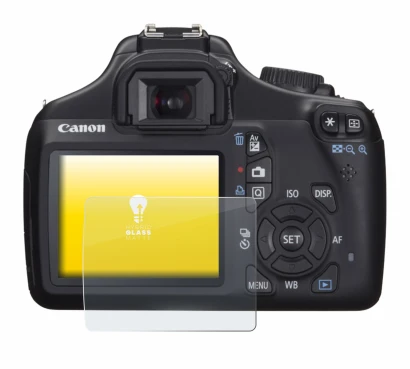 Imagen del dispositivo Canon EOS 1100D con una amplia variedad de protectores de pantalla.