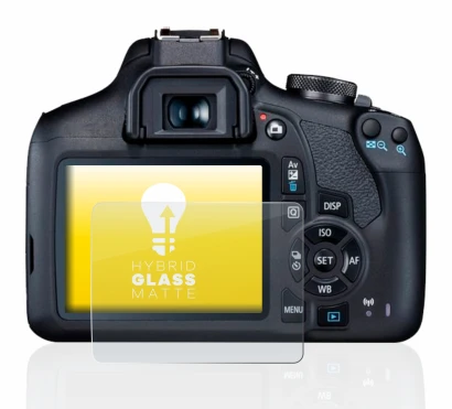 Imagen del dispositivo Canon EOS 2000D con una amplia variedad de protectores de pantalla.