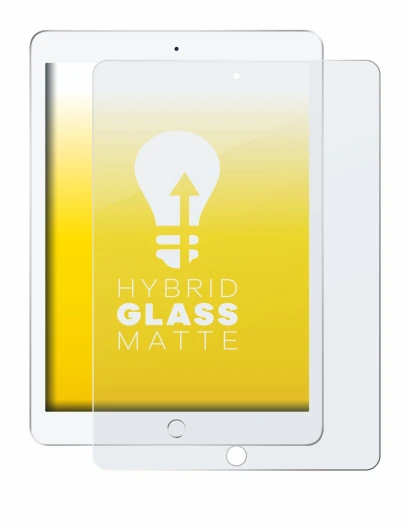 Imagen del dispositivo Apple iPad 9.7" 2018 (6a Gen.) con una amplia variedad de protectores de pantalla.