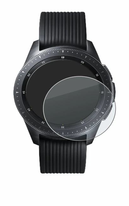 Imagen del dispositivo Samsung Galaxy Watch (42 mm) con una amplia variedad de protectores de pantalla.
