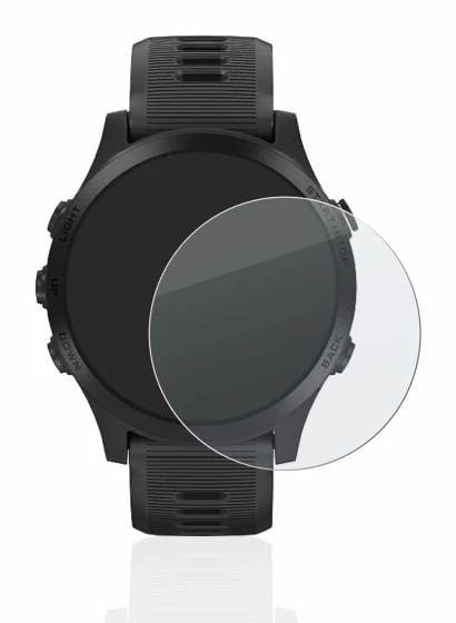 Imagen del dispositivo Garmin Forerunner 945 con una amplia variedad de protectores de pantalla.