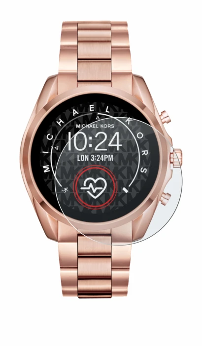 Imagen del dispositivo Michael Kors Access Bradshaw 2 con una amplia variedad de protectores de pantalla.