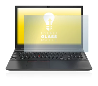 Imagen del dispositivo Lenovo ThinkPad E15 con una amplia variedad de protectores de pantalla.