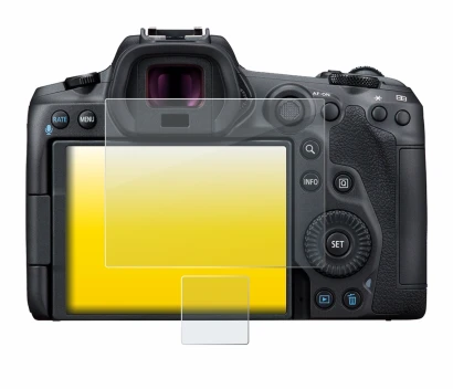 Imagen del dispositivo Canon EOS R5 con una amplia variedad de protectores de pantalla.