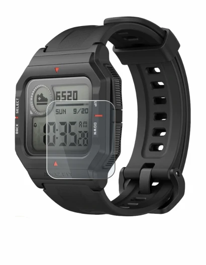Imagen del dispositivo Huami Amazfit Neo con una amplia variedad de protectores de pantalla.