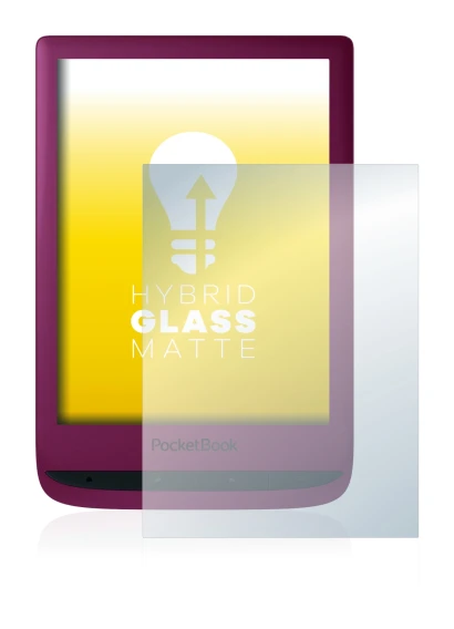 Imagen del dispositivo PocketBook Touch Lux 5 con una amplia variedad de protectores de pantalla.