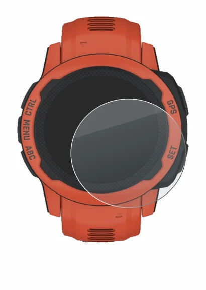 Imagen del dispositivo Garmin Instinct 2S con una amplia variedad de protectores de pantalla.