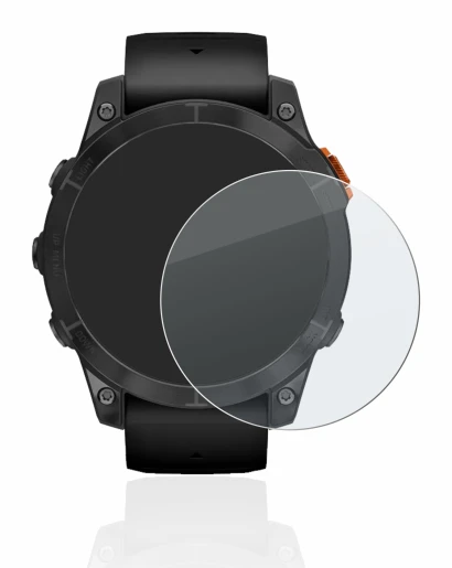 Imagen del dispositivo Garmin Fenix 7 Pro Solar (47 mm) con una amplia variedad de protectores de pantalla.