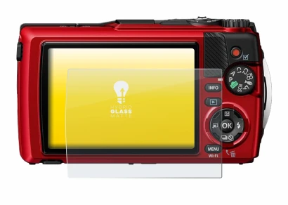 Imagen del dispositivo Olympus OM System Tough TG-7 con una amplia variedad de protectores de pantalla.