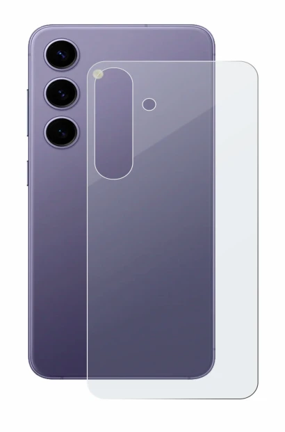 Imagen del dispositivo Samsung Galaxy S24 (Trasero) con una amplia variedad de protectores de pantalla.