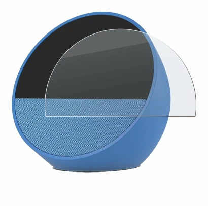 Imagen del dispositivo Amazon Echo Spot 2024 con una amplia variedad de protectores de pantalla.