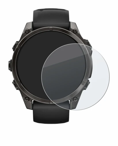 Imagen del dispositivo Garmin Fenix 8 AMOLED (47 mm) con una amplia variedad de protectores de pantalla.