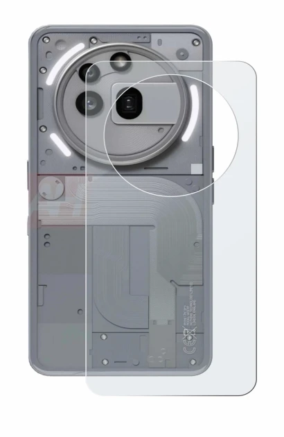 Imagen del dispositivo Nothing Phone (3a) Pro (Trasero) con una amplia variedad de protectores de pantalla.