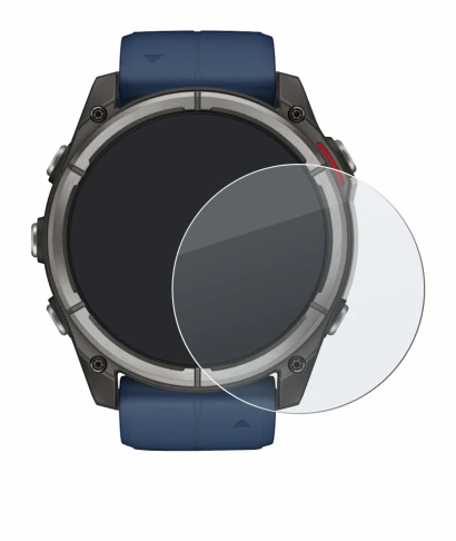 Imagen del dispositivo Garmin quatix 8 (51 mm) con una amplia variedad de protectores de pantalla.