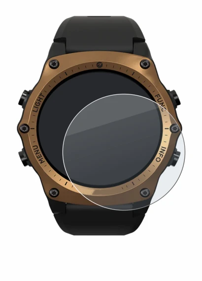 Imagen del dispositivo Shearwater Teric dive computer con una amplia variedad de protectores de pantalla.