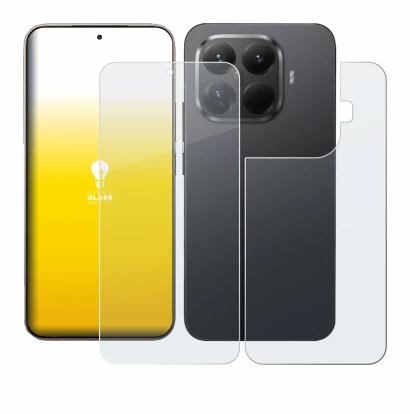Imagen del dispositivo Xiaomi 15T Pro (Frontal+Trasero) con una amplia variedad de protectores de pantalla.