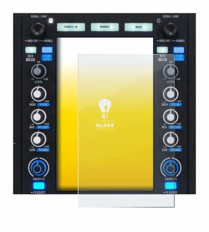 Imagen del dispositivo Rane System One con una amplia variedad de protectores de pantalla.