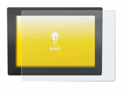 Imagen del dispositivo WAGO Web Panel 400 con una amplia variedad de protectores de pantalla.