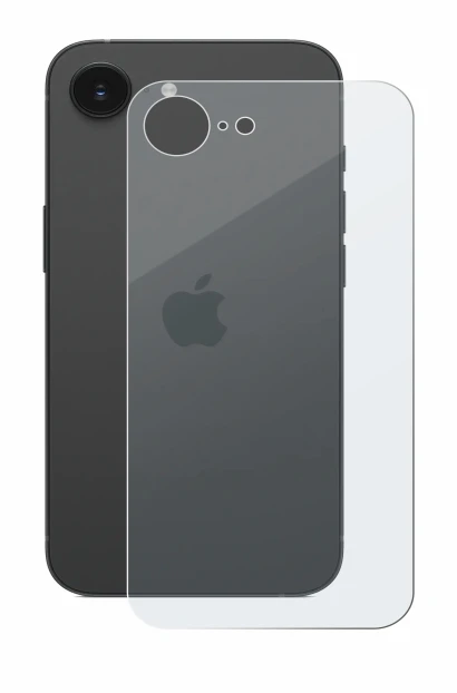 Imagen del dispositivo Apple iPhone 17e (Trasero) con una amplia variedad de protectores de pantalla.