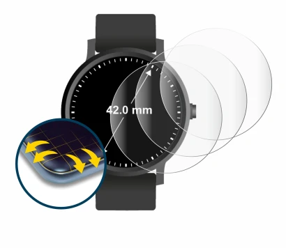 Imagen del dispositivo Relojes (Circular, ø: 42 mm) con una amplia variedad de protectores de pantalla.